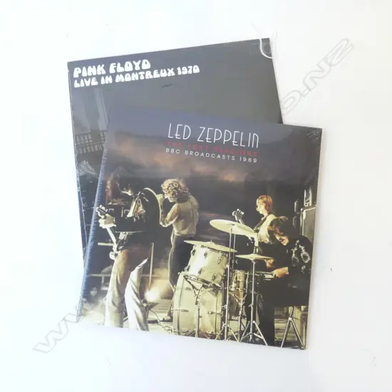 2 SEALED DOUBLE LP RECORDS; PINK FLOYD, LED ZEP