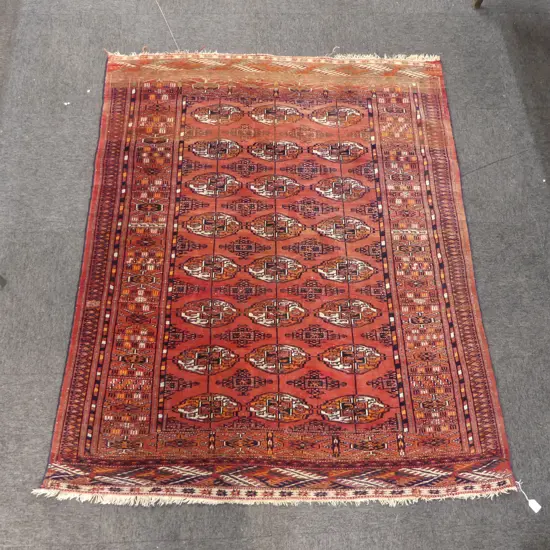 HAND KNOTTED WOOL PILE RUG 1650x1415mm