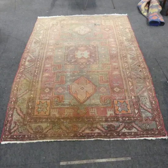 HAND KNOTTED WOOL PILE RUG 2050x1370mm