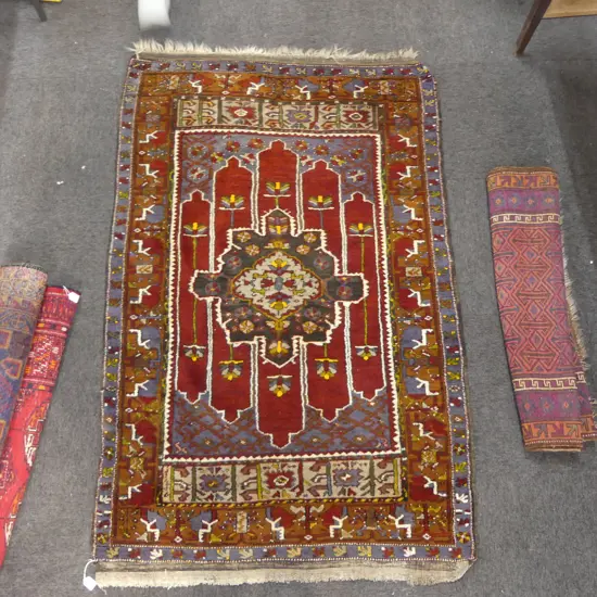 HAND KNOTTED ALL WOOL RUG 1800x1140mm