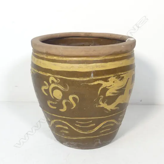 ORIENTAL DRAGON POT H.440mm / 440mm dia