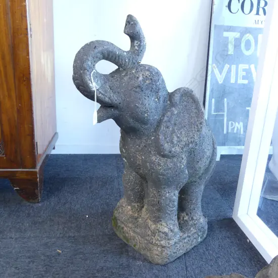 CAST CONCRETE ELEPHANT H.760mm