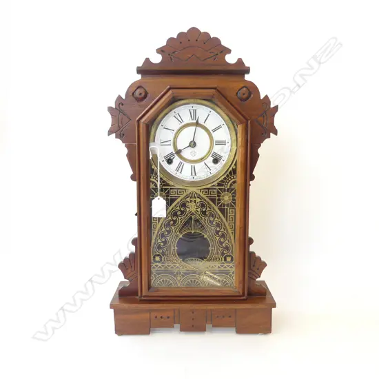 ANSONIA GINGERBREAD MANTLE CLOCK H 540 MM