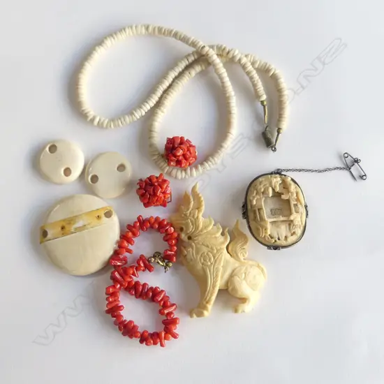 CORAL & IVORY JEWELLERY
