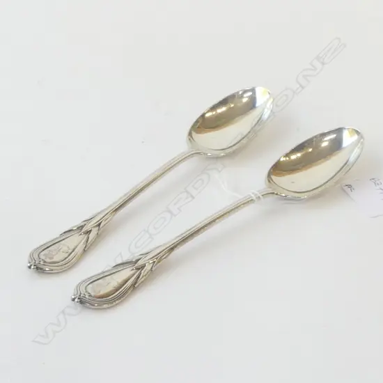 PR STG SILVER TABLE SPOONS, B'HAM 1905 129gms