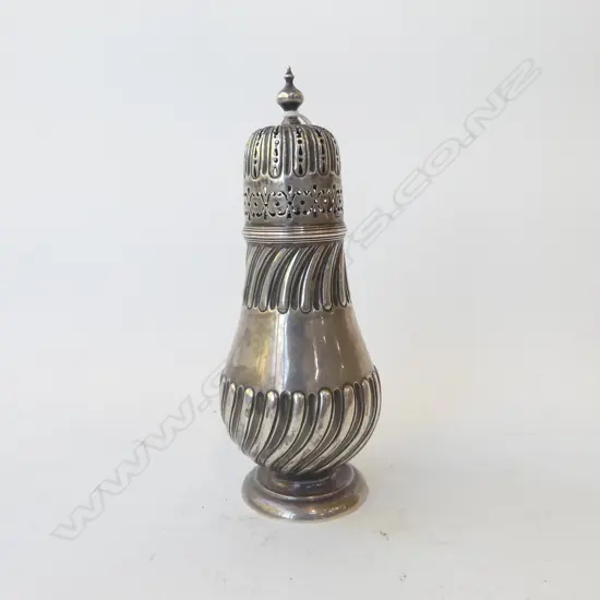 VICTORIAN STG SILVER SUGAR CASTOR  157.8 grams
