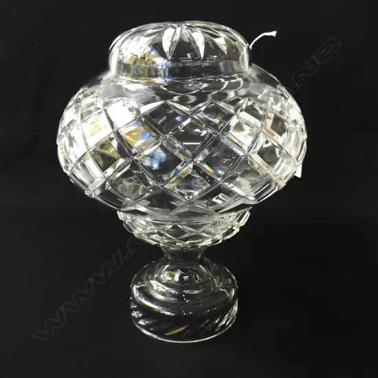 2 PART CUT CRYSTAL LAMP (2 SECTIONS FROM 2 LAMPS) H.260mm