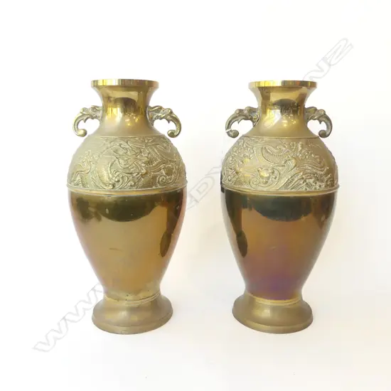PR BRASS VASES H.390mm