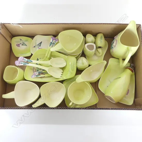 CARLTONWARE CHINA COLLECTION CONVOLVULUS PAT  JUGS DISHES  C/SS SPOONS CONDERMENTS ETC