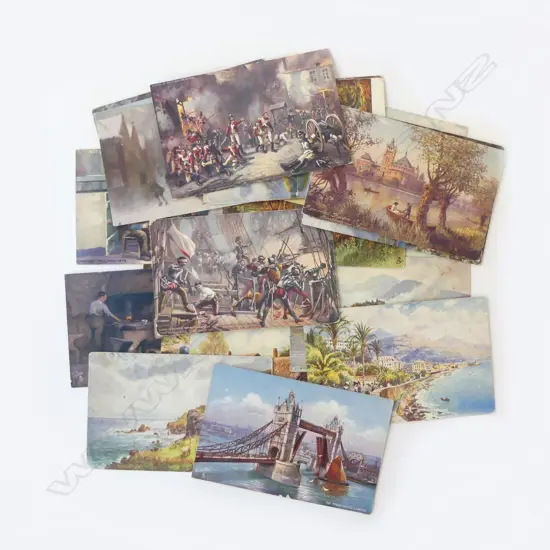 27 VINTAGE TUCK’S ‘OILETTE’ POSTCARDS, L.140MM  