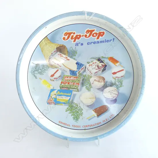 VINTAGE TIP TOP ICECREAM TRAY 300mm dia