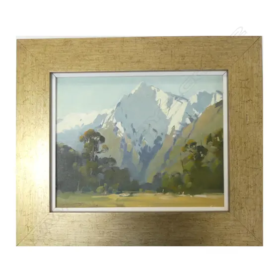 BRENT TROLLE 'COOL DAWN, STYX RIVER' (CAIRN PK) OIL ON BOARD 220x270mm