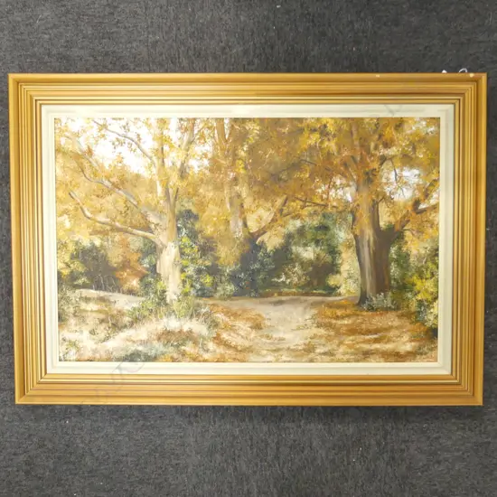 JUDITH MORETON 'NEAR TE AROHA' OIL ON BOARD 535x835mm