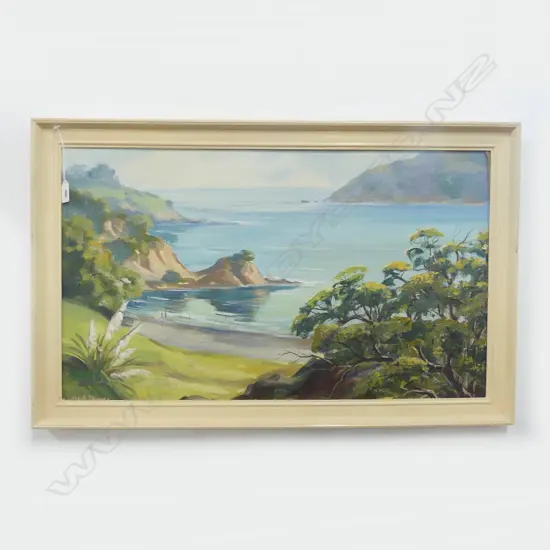 RENEE BENNER, HARBOUR VIEW, OIL ON BOARD, 500 x 780mm