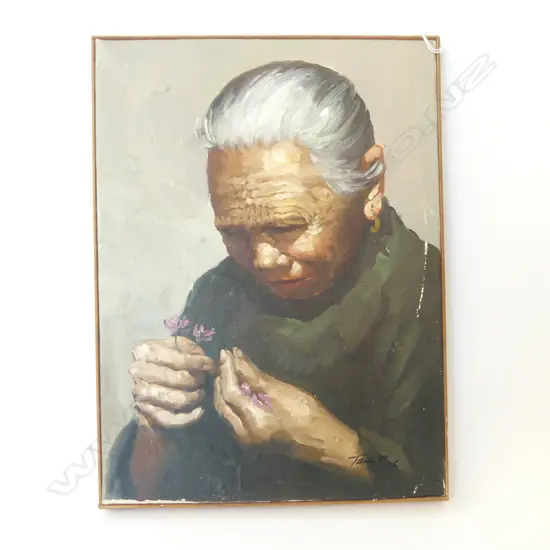 TENG PING OIL ON BOARD 270x370mm