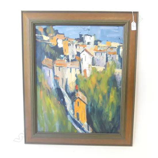 JOHN HORNER 'ENTRE CASTEAUX' OIL ON BOARD 485x385mm