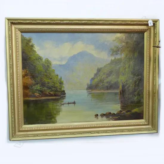 ARTIST UNKNOWN, WANGANUI RIVER, OIL ON CANVAS 550x750mm