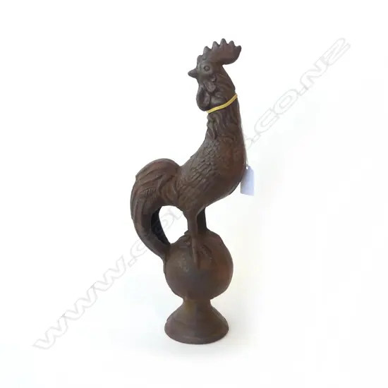  VICTORIAN CAST IRON ROOSTER H350MM