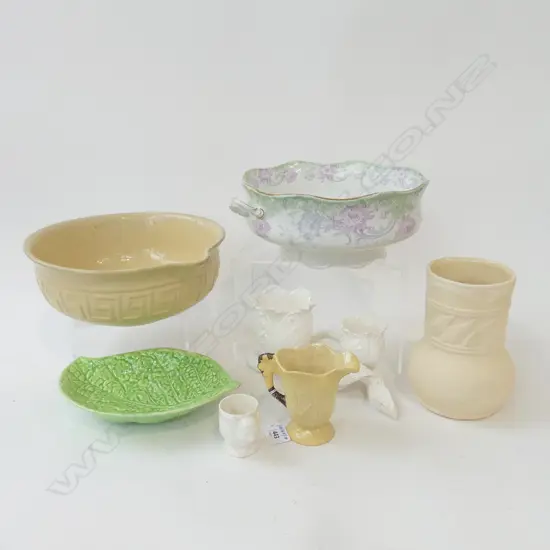 7 PCES ASST. CHINA INCL. POTTERY MIXING BOWL 280mm dia