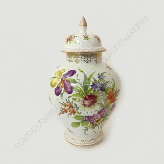 LG DRESDEN LIDDED GINGER JAR H.385mm