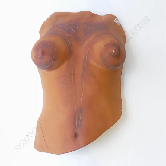 STUDIO POTTERY BUST BY DELL PRIOR SIGNED 2006, L.440mm