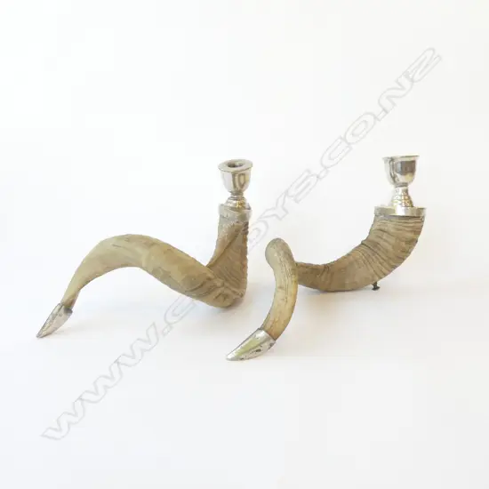 PR HORN CANDLESTICKS W.360mm