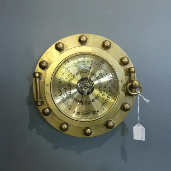 ANTIQUE STYLE BAROMETER 230mm dia