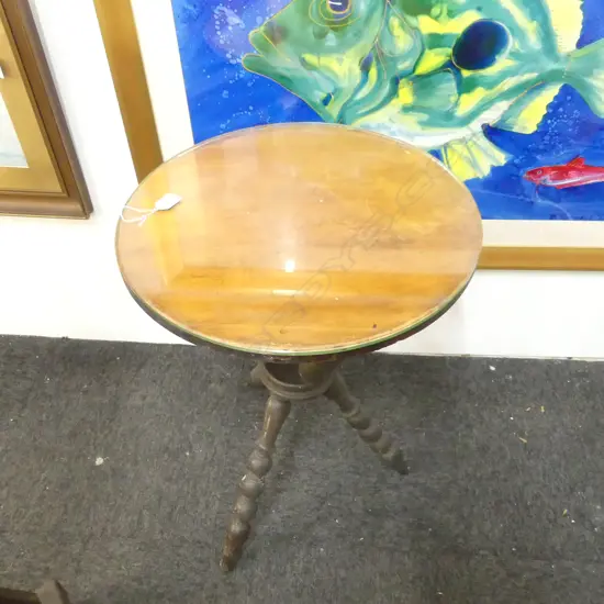 GYPSY BOBBIN LEG SIDE TABLE H.700mm, 490mm dia