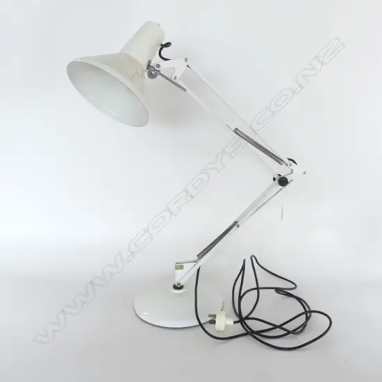 WHITE ANGLE POISE STYLE LAMP