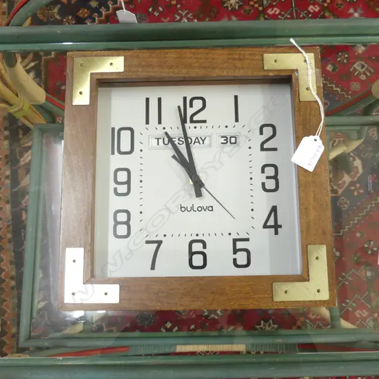 BULOVA WALL CLOCK 270x270mm