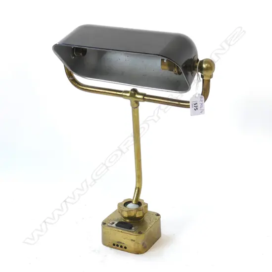 WALL MOUNTED BANKERS LAMP EX. HMNZS MONOWAI L.430mm