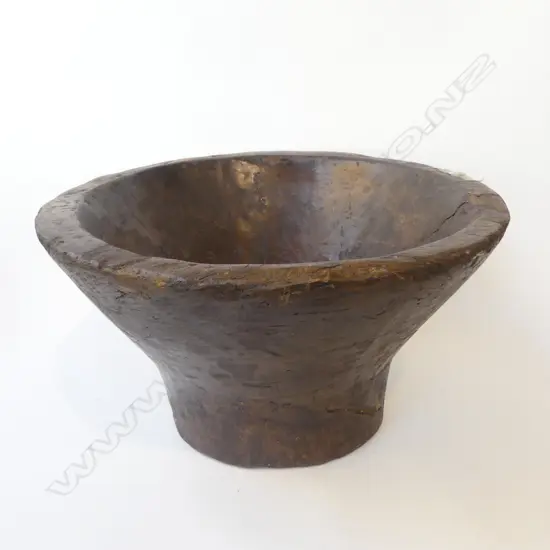 LARGE WOODEN BOWL H.280mm, 490mm dia