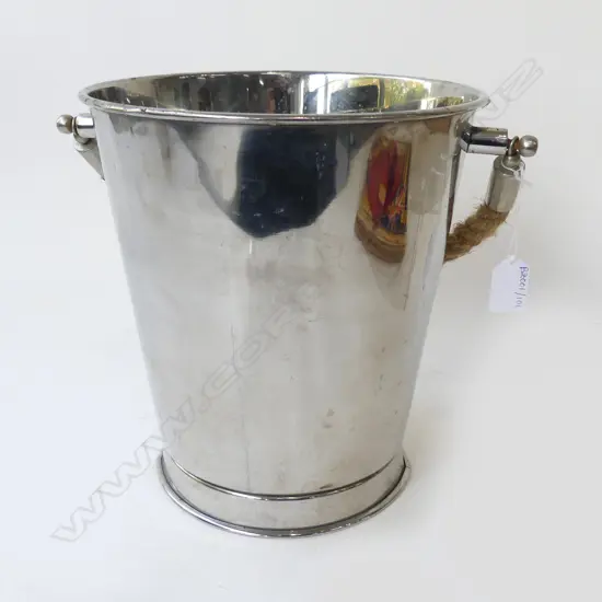 STAINLESS STEEL WINE COOLER w. ROPE HANDLE H.250mm