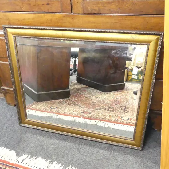 MODERN GOLD FRAMED MIRROR 730x90mm