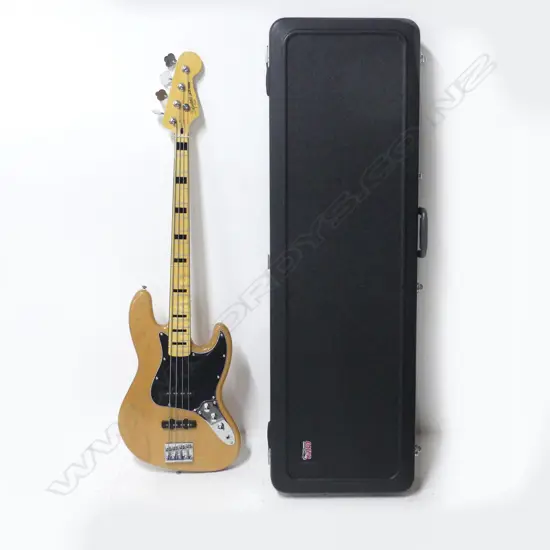 SQUIER  ELECTRIC JAZZ BASS BY FENDER WITH HARD CASE