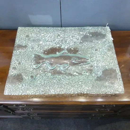 LG GLASS FISH PLATTER 440x595mm