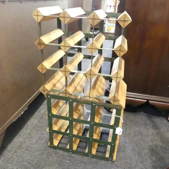 2 INDUSTRIAL STYLE 3x3 WINE RACKS 320x320mm