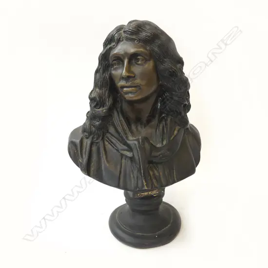 METAL BUST OF MOLIERE H.290mm