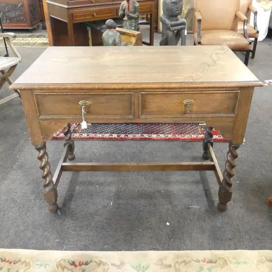 OAK BARLEY TWIST TABLE 1070x600x780mm