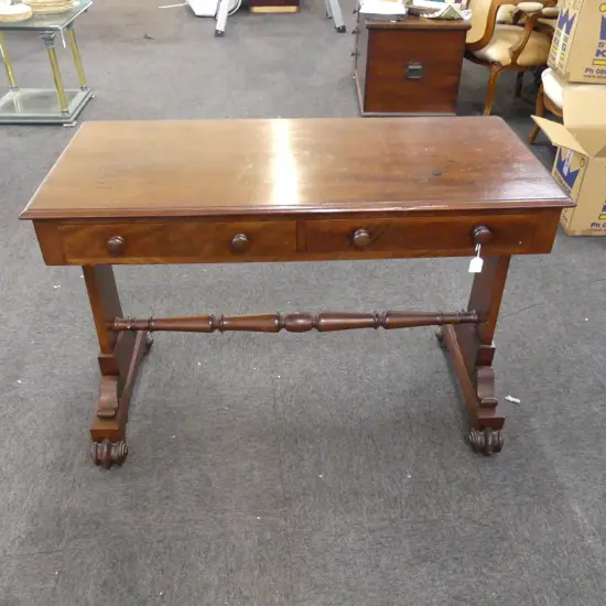 19thC MAHOGANY SOFA TABLE 1060x475x735mm