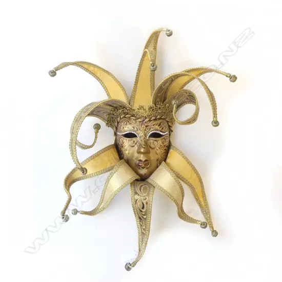 VENETIAN MASK w. CERTIFICATE H.500mm
