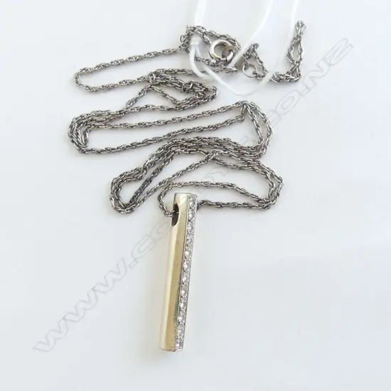 9CT DIAMOND PENDANT NECKLACE