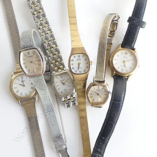   COLLECTION 6 VINTAGE WATCHES INCL SEIKO & REMY