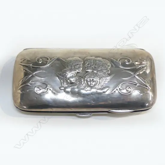 S/SILVER ANGEL COIN PURSE TOTAL WEIGHT 98G