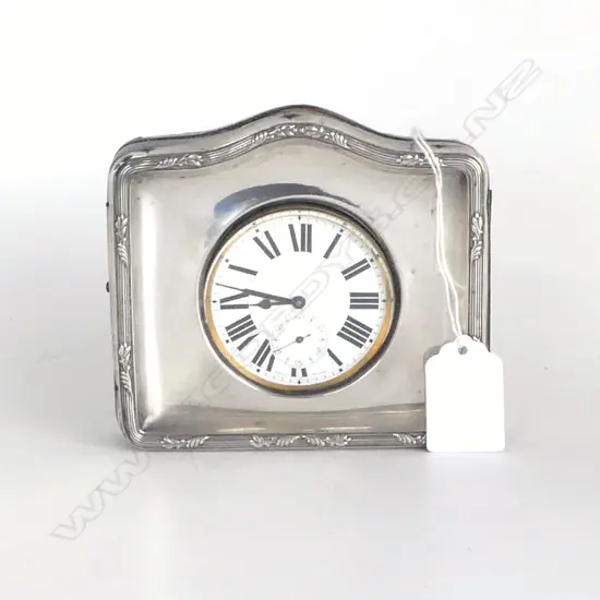 GOLIATH WATCH in SILVER NIGHT STAND B'HAM 1938, FAULTS not working