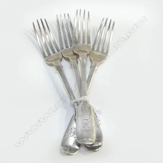 4 VICT S/SILVER DESSERT FORKS 190GMS