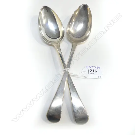 PR GEO S/SILVER BATEMAN SERVING SPOONS 133G
