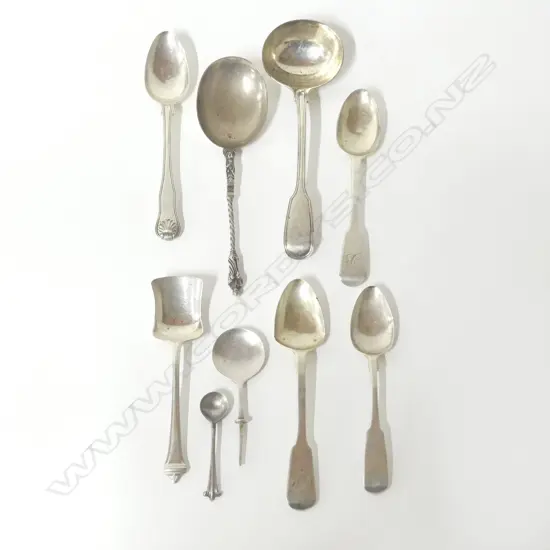 ASST. STG SILVER SPOONS ETC 267gms