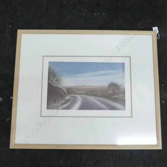 JUNE RICHIE 'TUROA DOWNHILL' ETCHING 13/50 1985 270x400mm