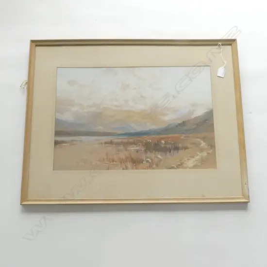 G. TREVOR, LOCH BA ARGYLLSHIRE, GOUACHE, 360x540mm